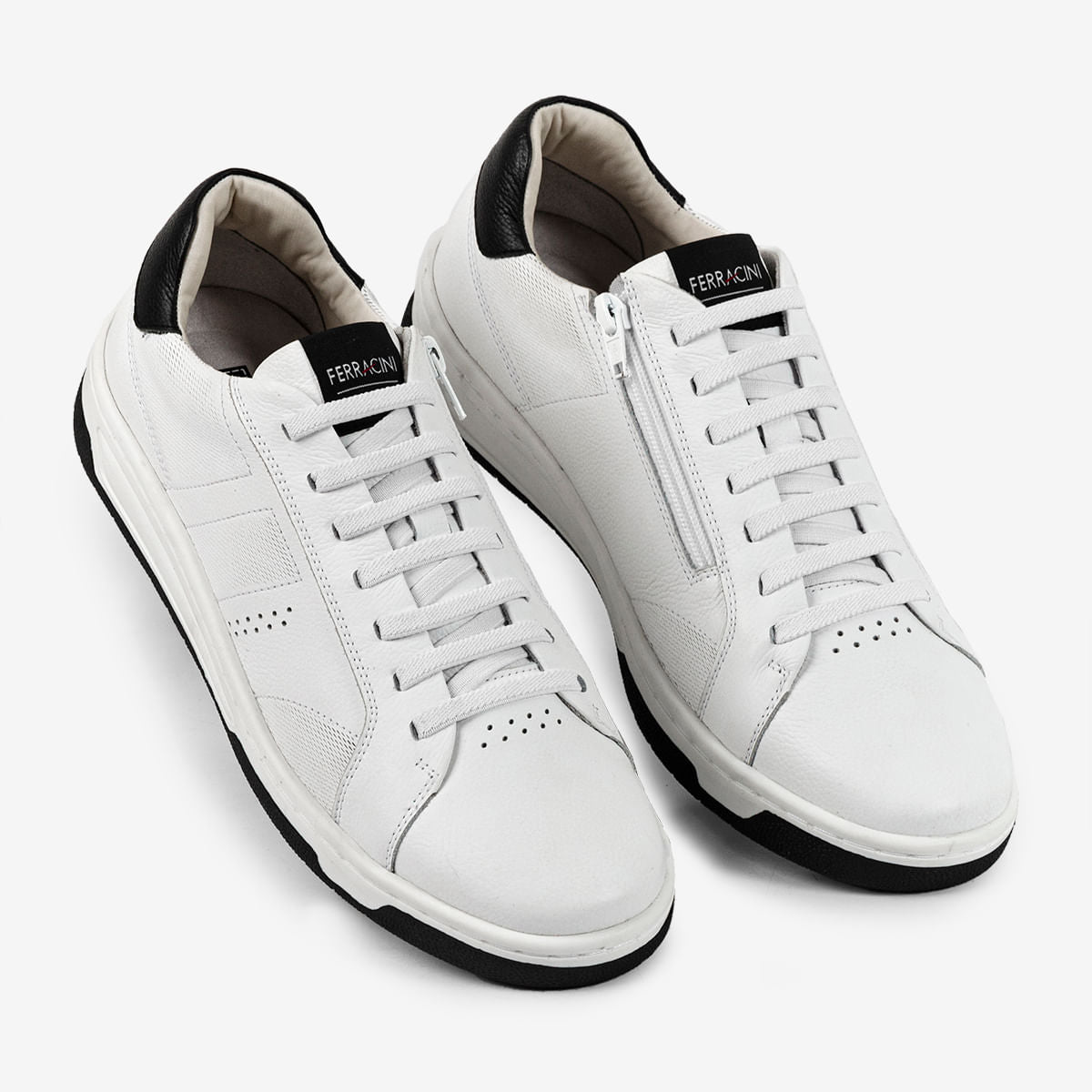 Sapatênis Masculino de Couro Branco Vox | Ferracini - Image 2