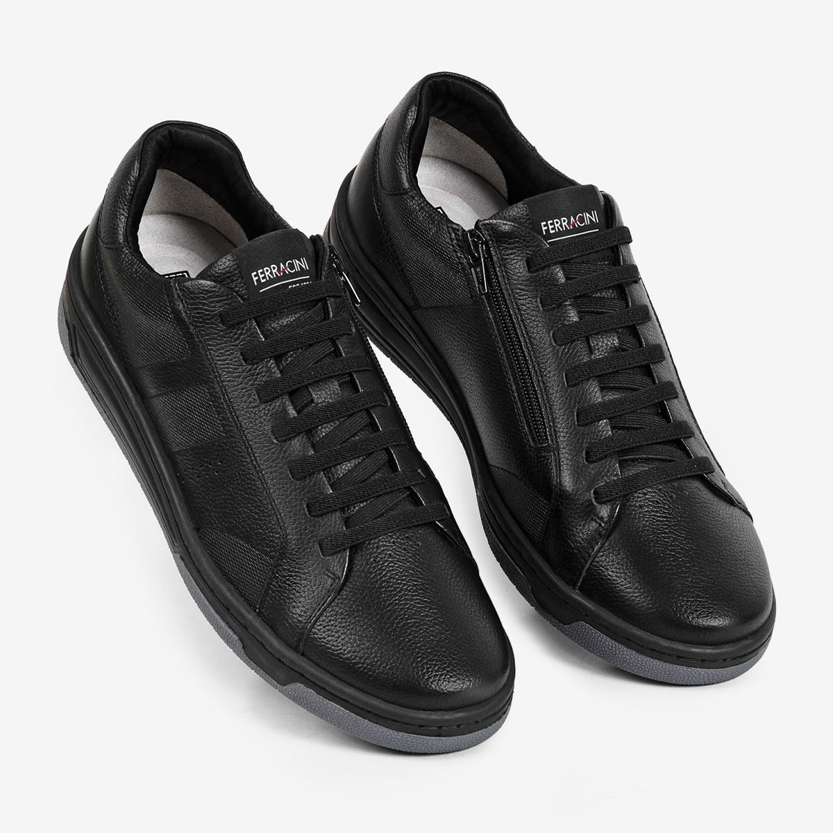 Sapatênis Masculino de Couro Preto Vox | Ferracini - Image 2