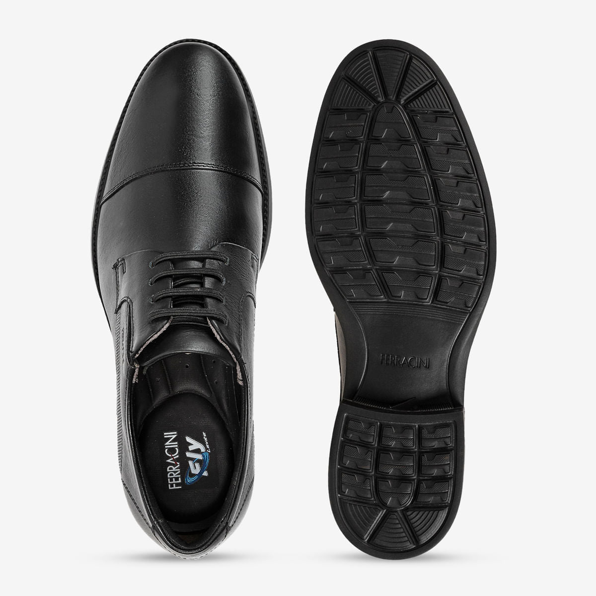 Sapato Masculino de Couro Preto Bali | Ferracini - Image 3