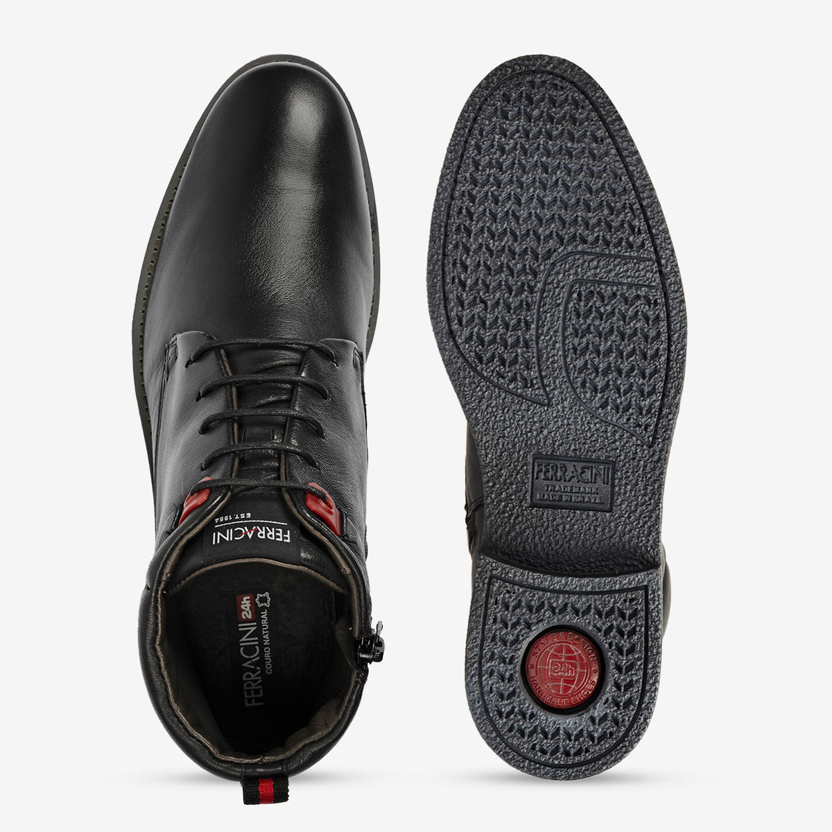 Bota Masculina de Couro Preta Bangkok Classic | Ferracini - Image 3