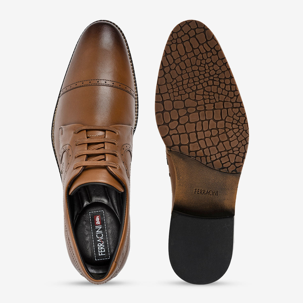 Sapato Masculino de Couro Whisky Bentley | Ferracini - Image 3