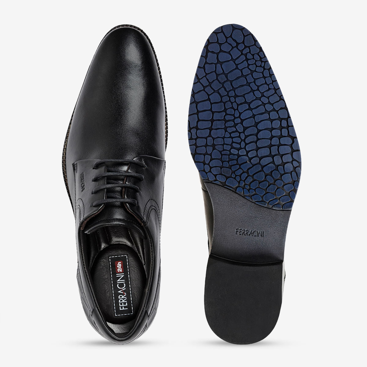 Sapato Masculino de Couro Preto Bentley | Ferracini - Image 3