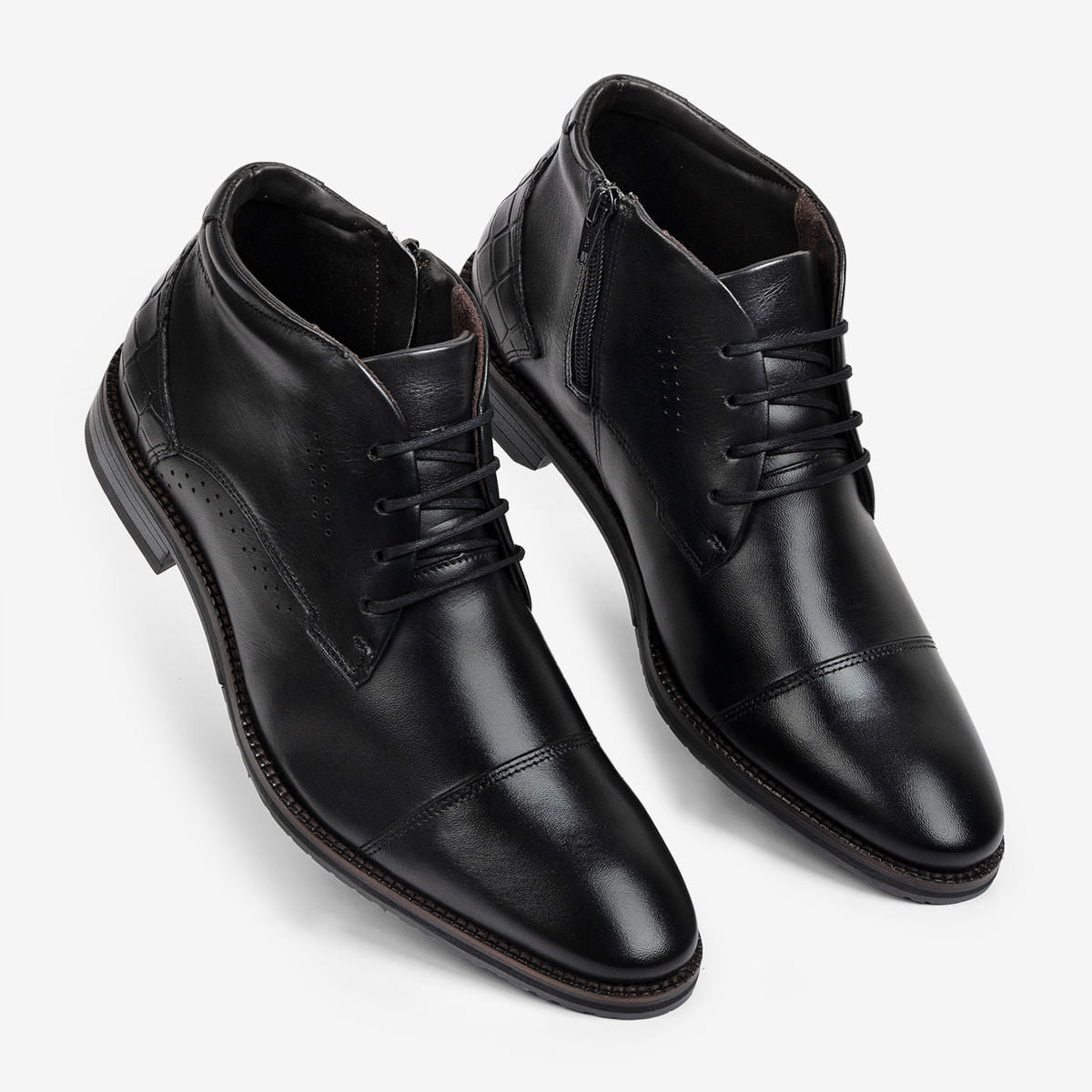 Sapato Masculino de Couro Preto Bentley | Ferracini - Image 2