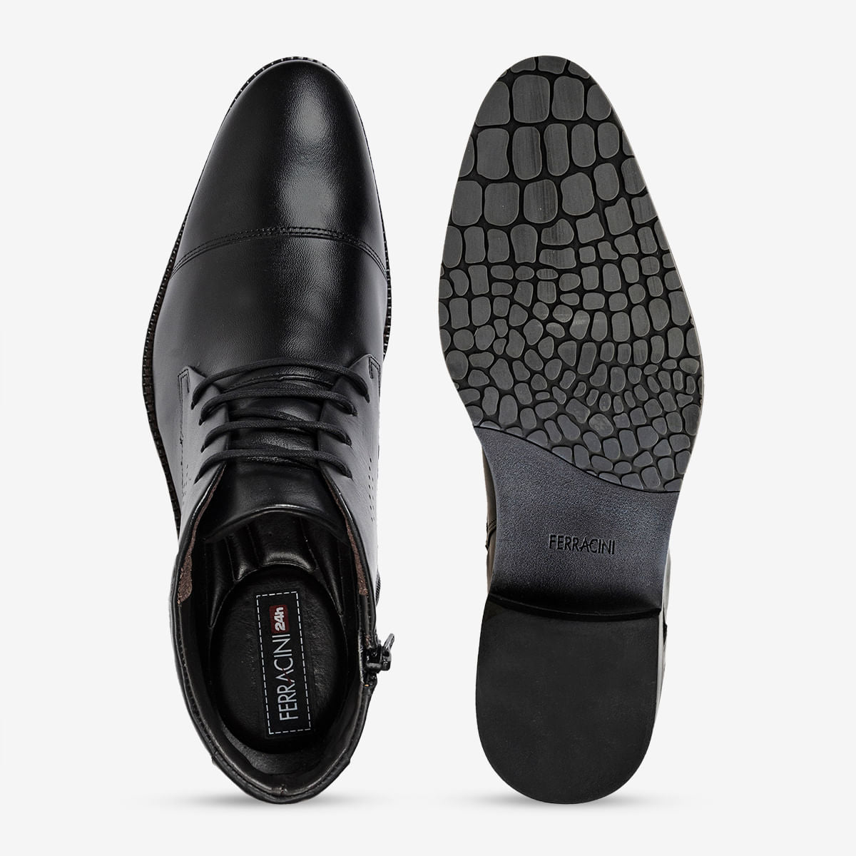 Sapato Masculino de Couro Preto Bentley | Ferracini - Image 3