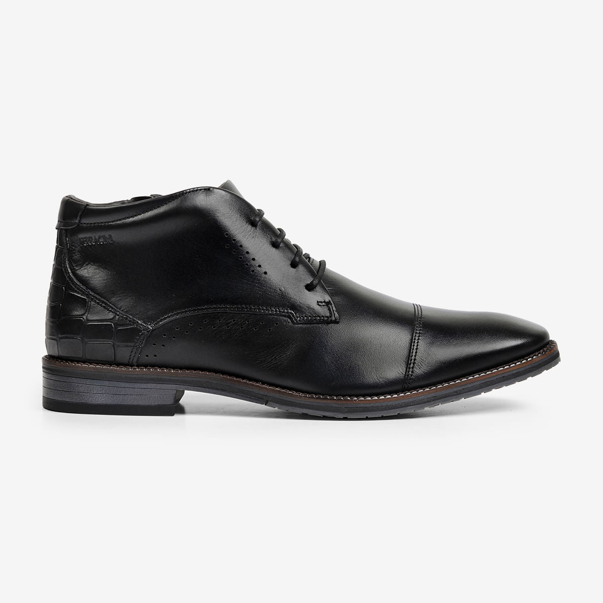 Sapato Masculino de Couro Preto Bentley | Ferracini
