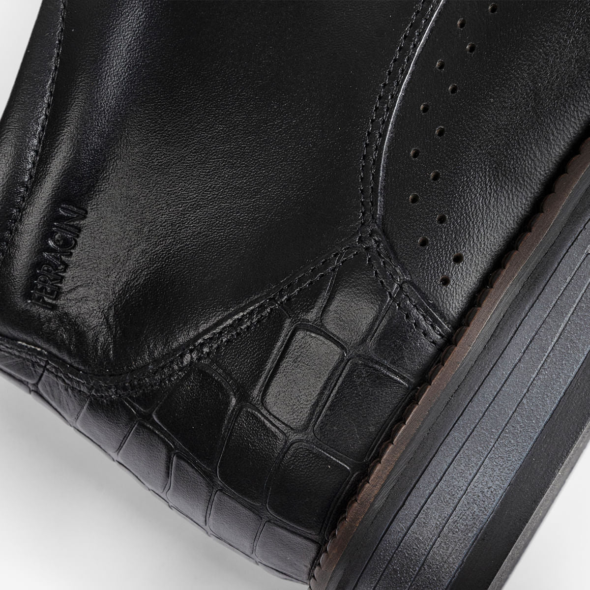 Sapato Masculino de Couro Preto Bentley | Ferracini - Image 4