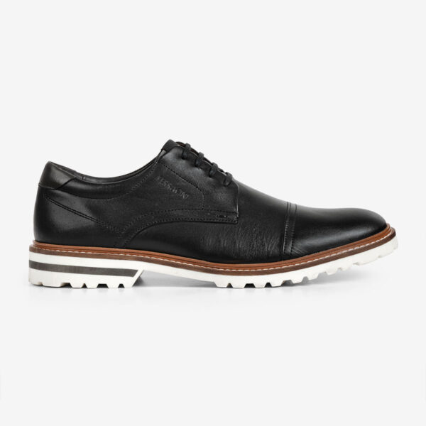 Sapato Masculino de Couro Preto Cincy | Ferracini