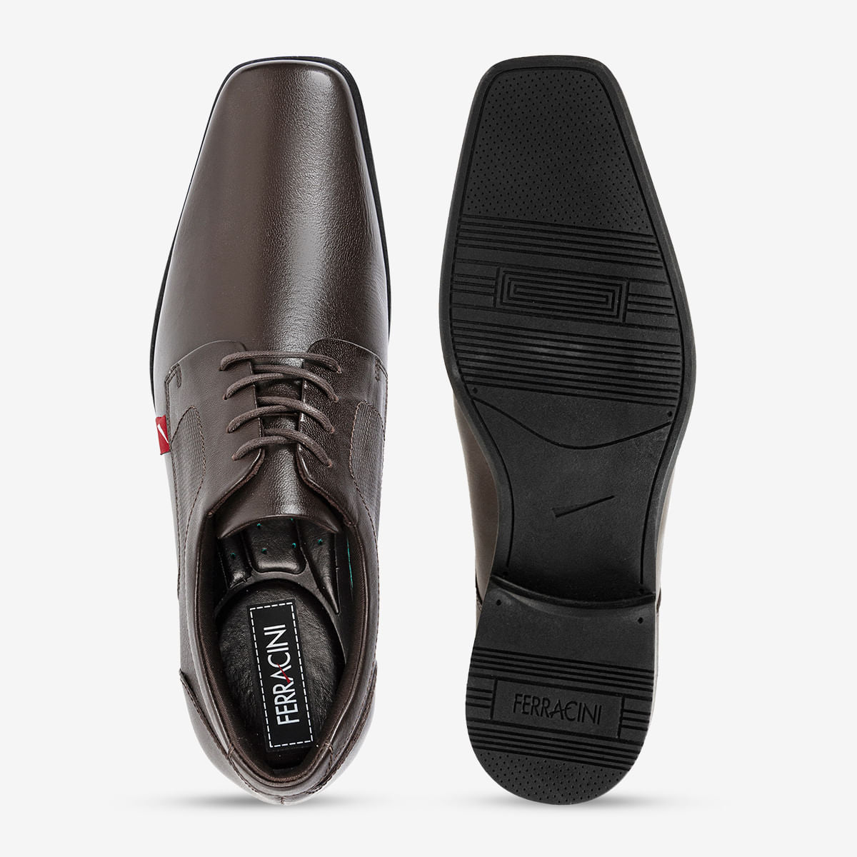 Sapato Masculino de Couro Mogno Doha | Ferracini - Image 3