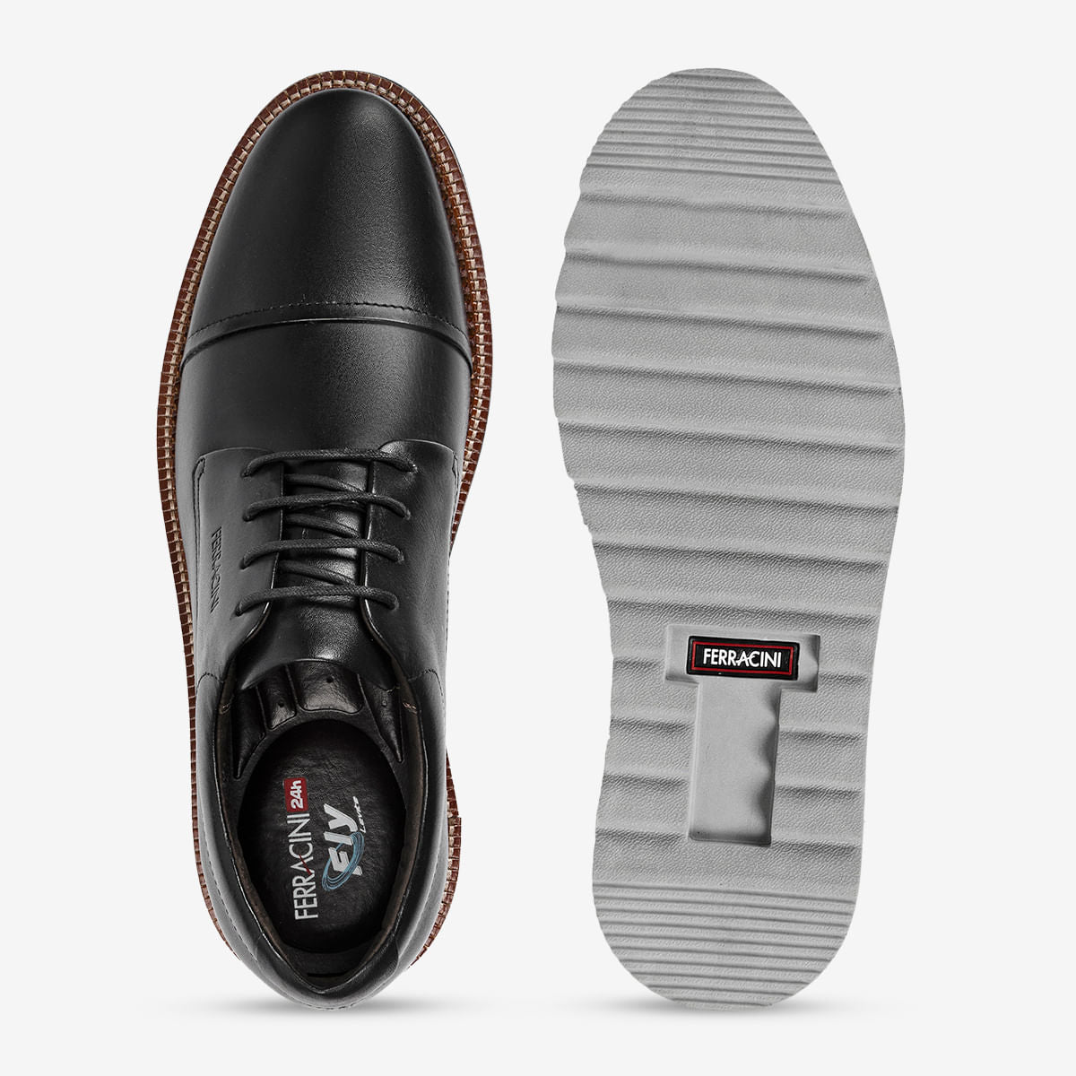 Sapato Masculino de Couro Preto Filadélfia | Ferracini - Image 3