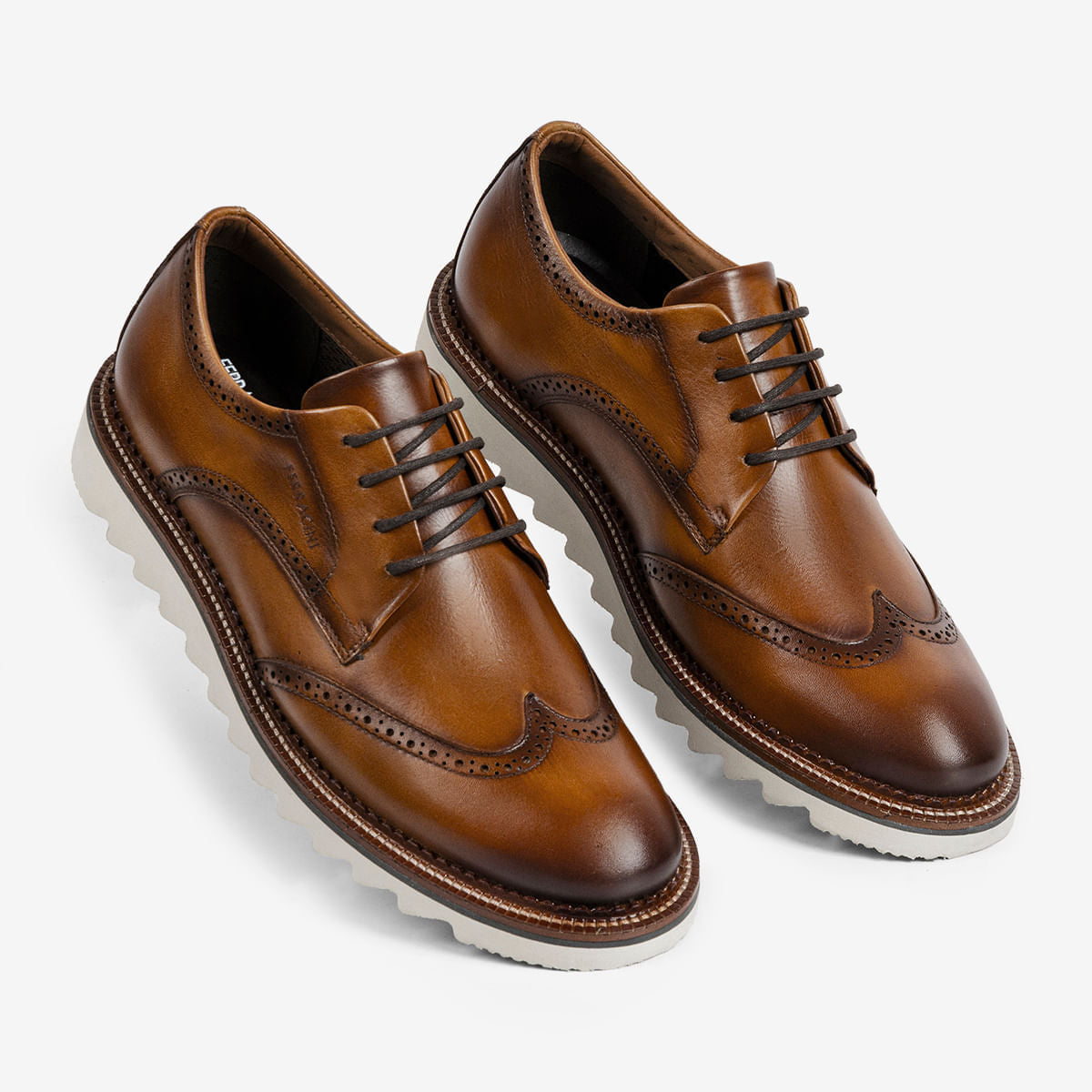 Sapato Masculino de Couro Whisky Filadélfia | Ferracini - Image 2