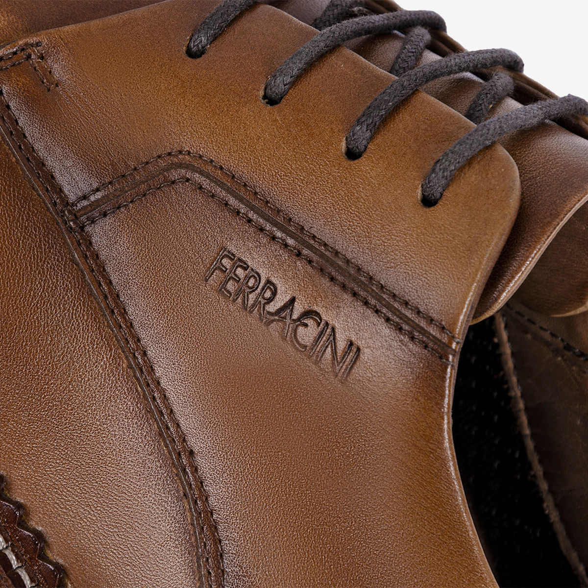 Sapato Masculino de Couro Whisky Filadélfia | Ferracini - Image 4