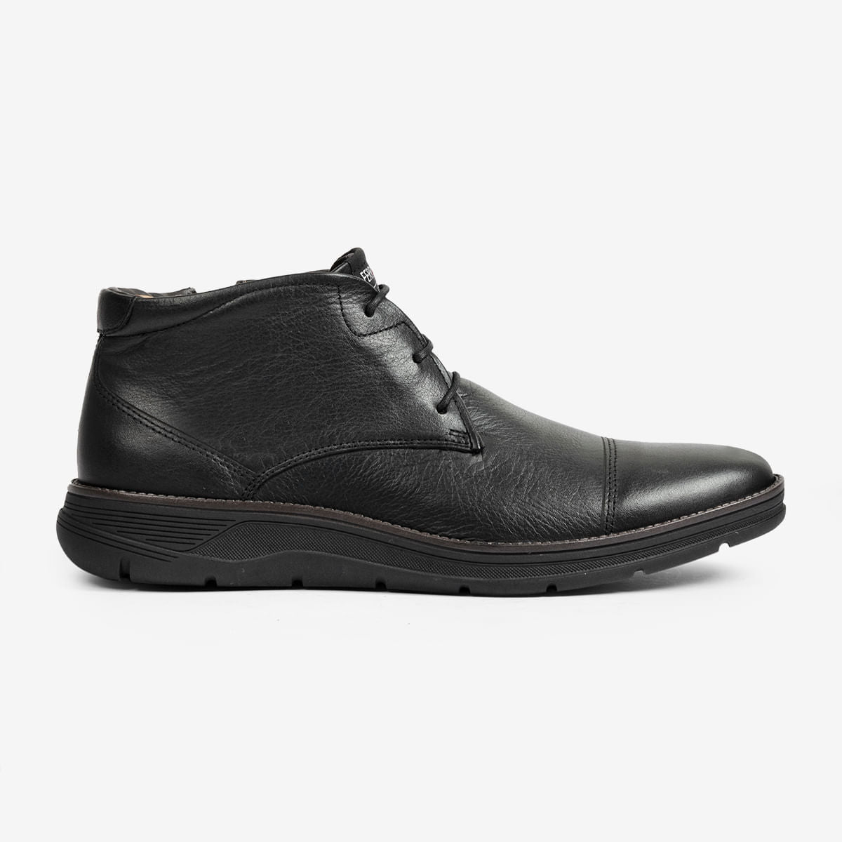 Bota Casual Masculina de Couro Preta Fluence | Ferracini