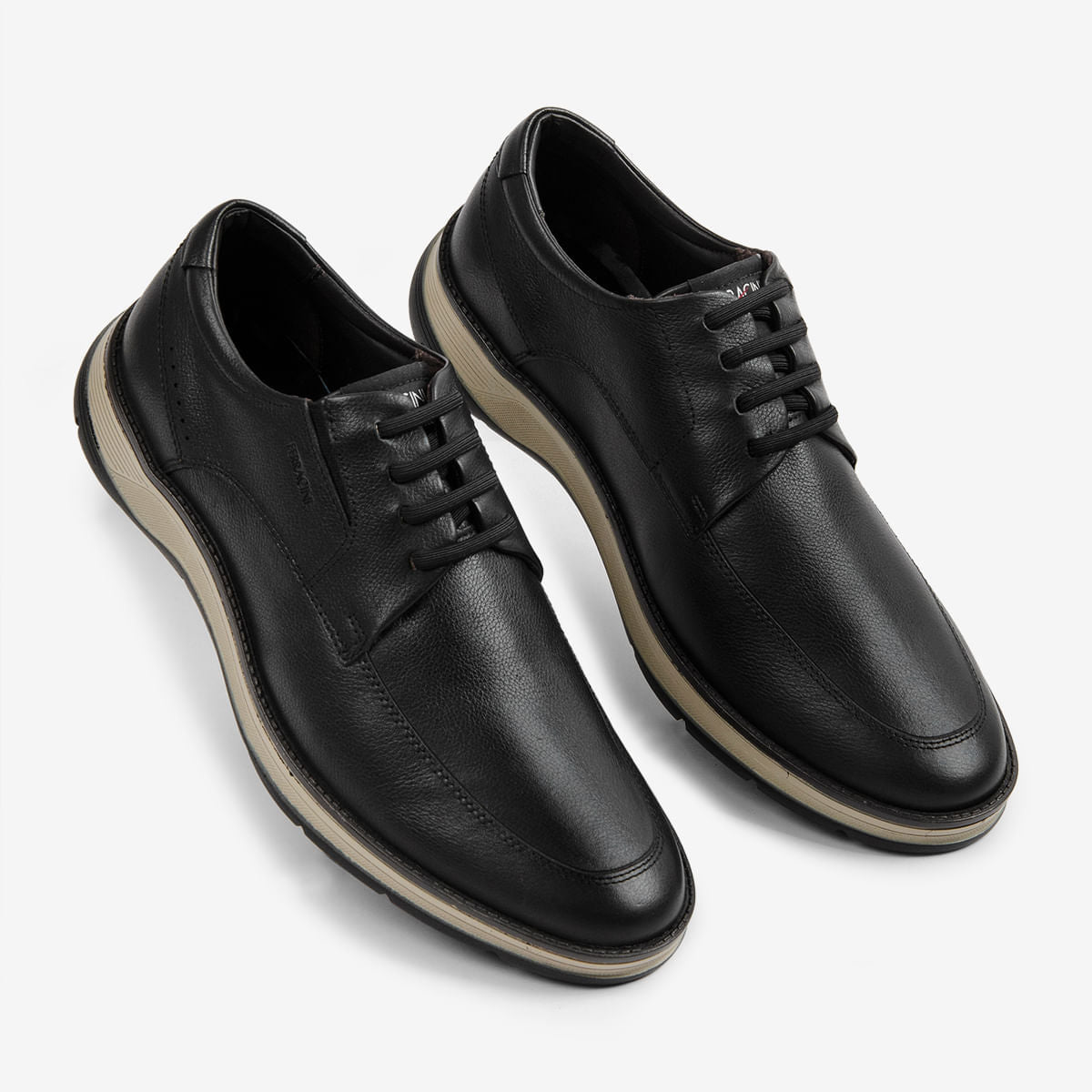 Sapato Masculino de Couro Preto Fluence | Ferracini - Image 2
