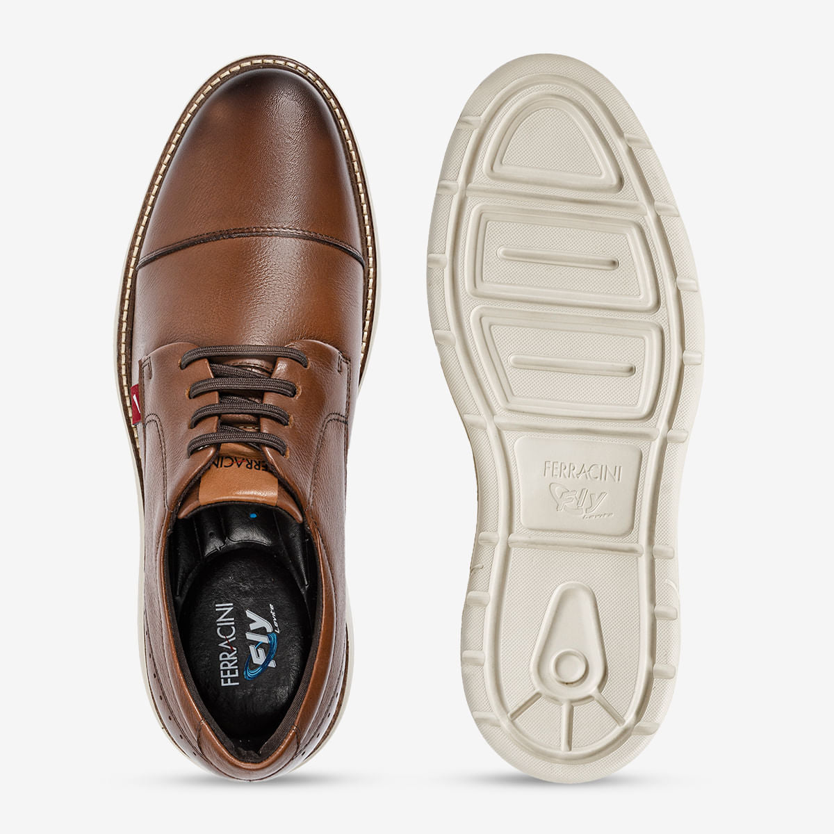 Sapato Masculino de Couro Havana Full | Ferracini - Image 3