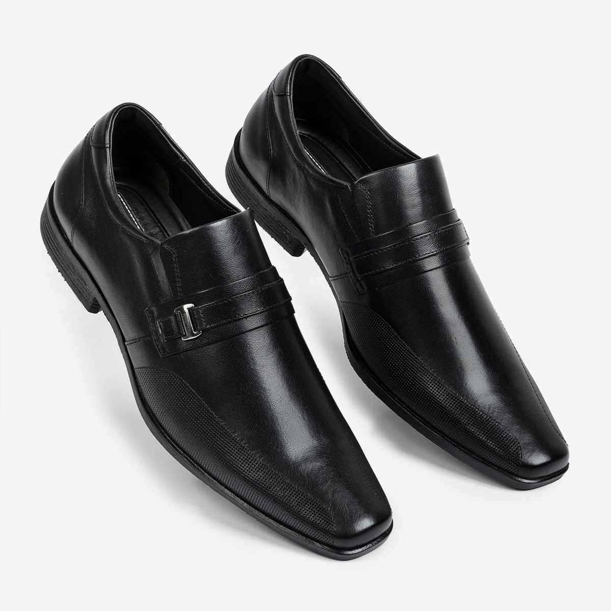 Sapato Masculino de Couro Preto Liverpool | Ferracini - Image 2
