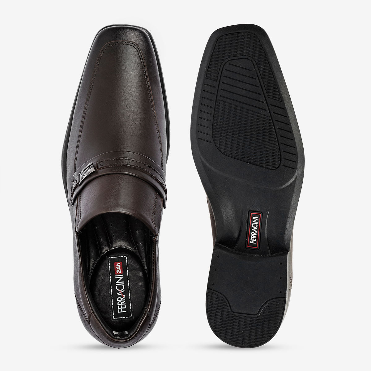 Sapato Masculino de Couro Tabaco Melnik | Ferracini - Image 3