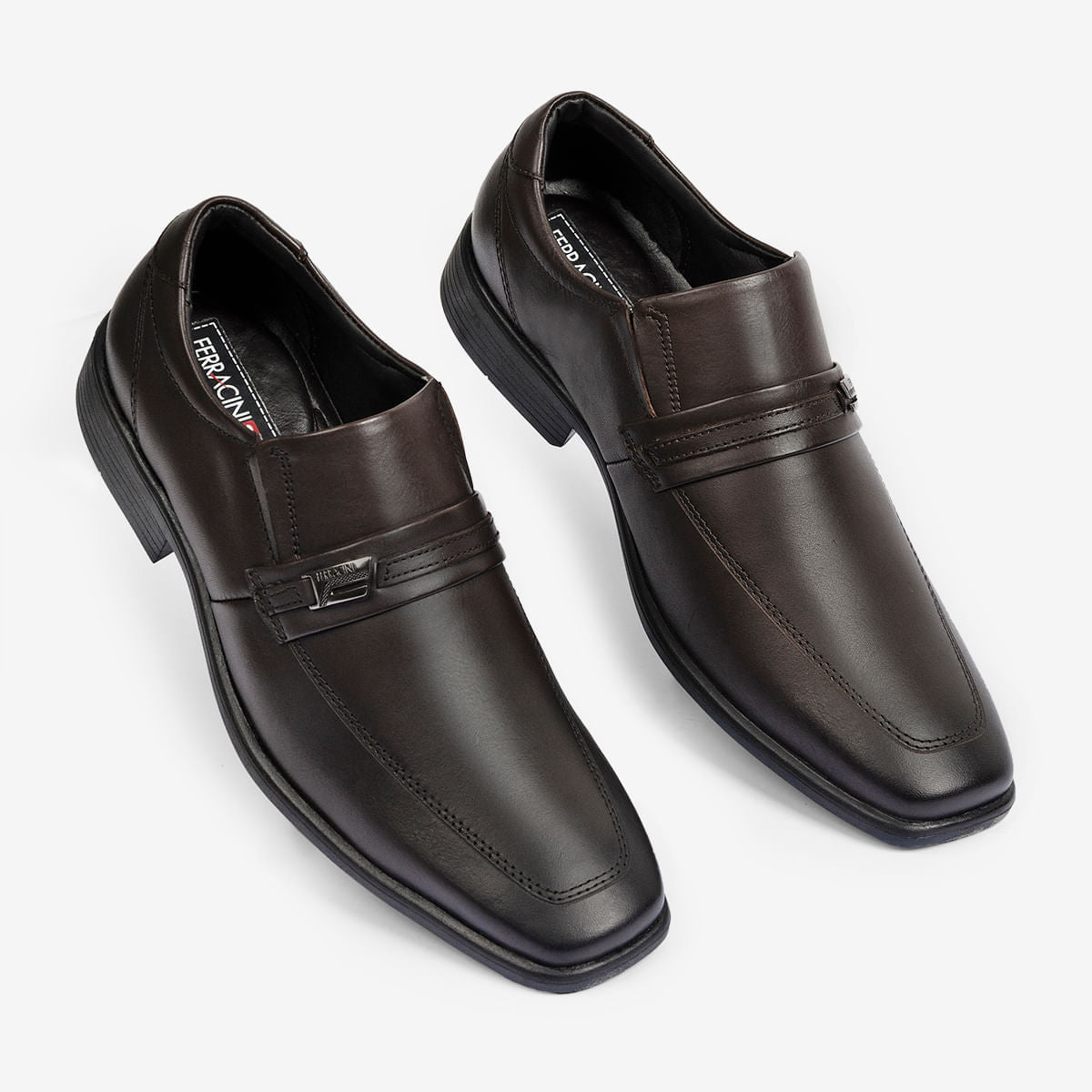 Sapato Masculino de Couro Tabaco Melnik | Ferracini - Image 2