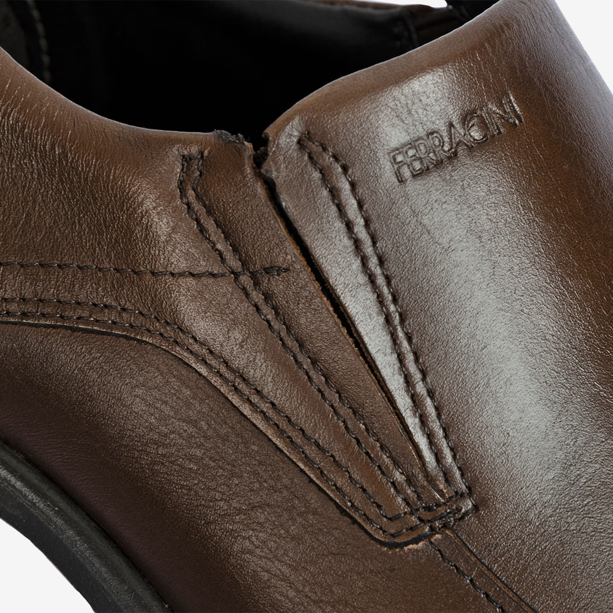 Sapato Masculino de Couro Conhaque Melnik | Ferracini - Image 4