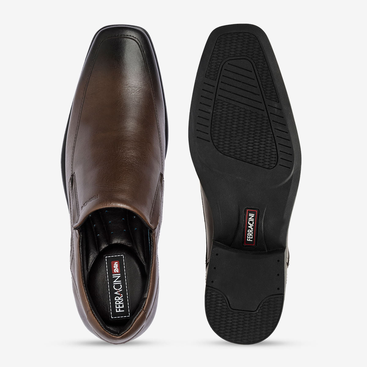 Sapato Masculino de Couro Conhaque Melnik | Ferracini - Image 3