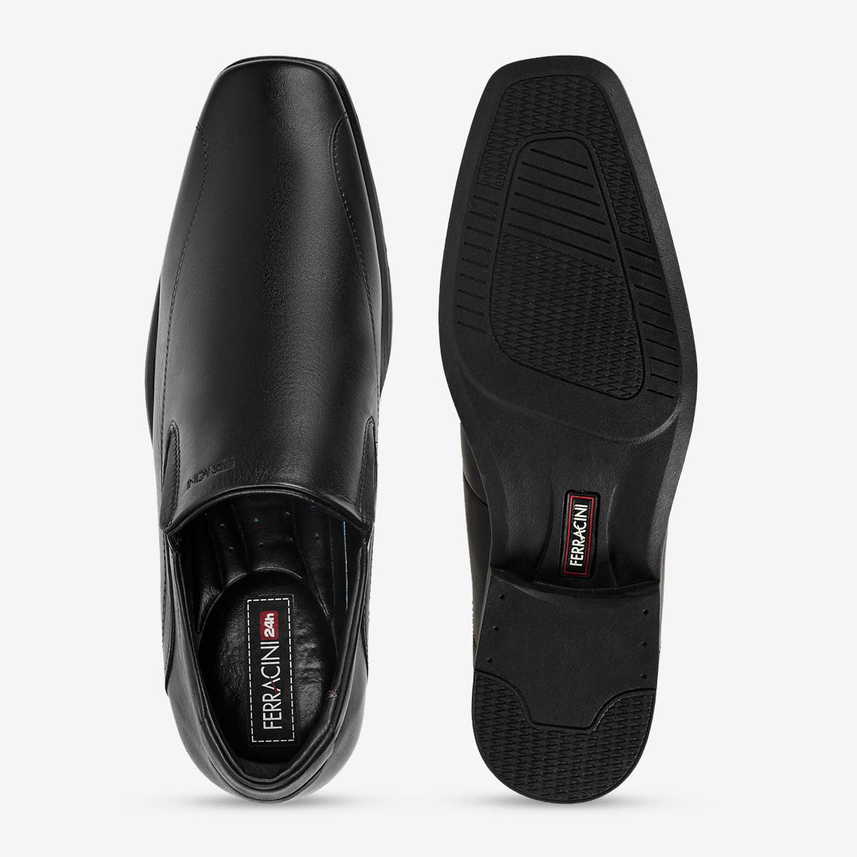 Sapato Masculino de Couro Preto Melnik | Ferracini - Image 3