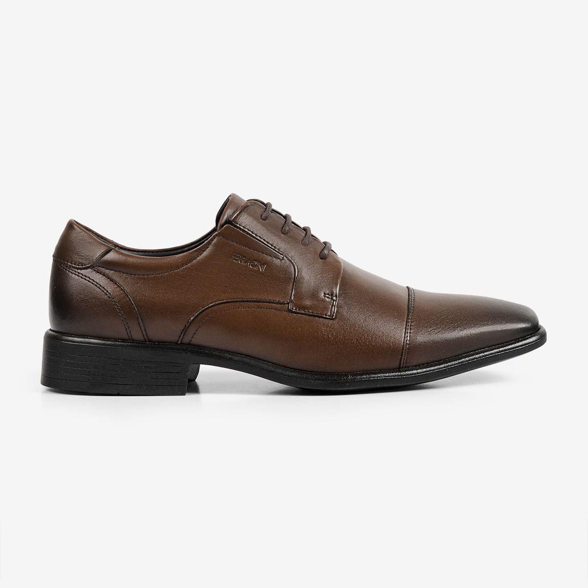 Sapato Masculino de Couro Marrom Conhaque Melnik