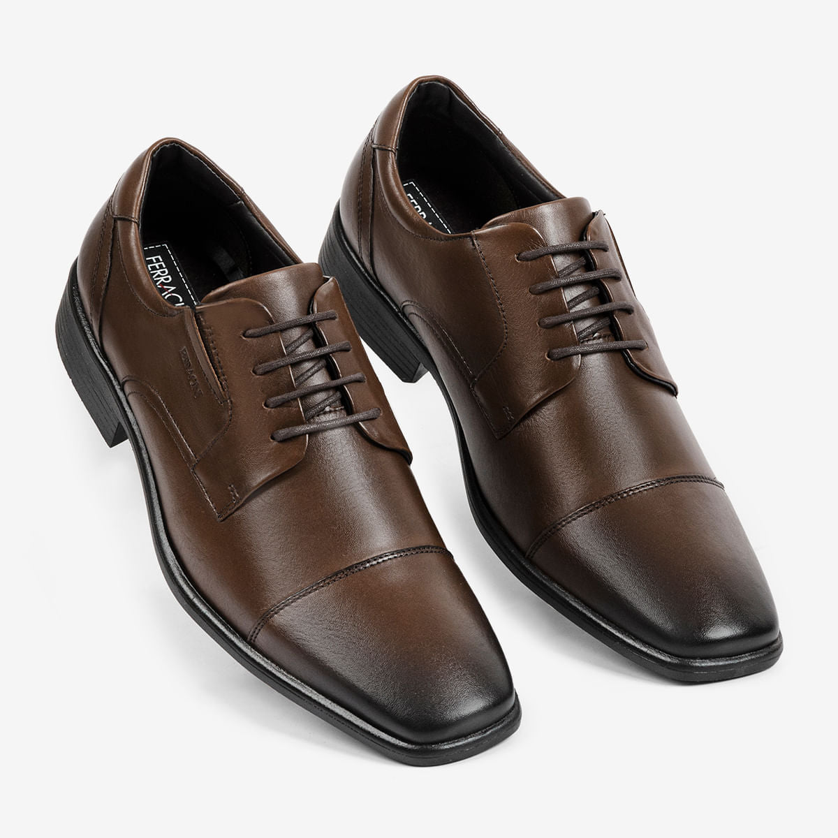 Sapato Masculino de Couro Marrom Conhaque Melnik - Image 2
