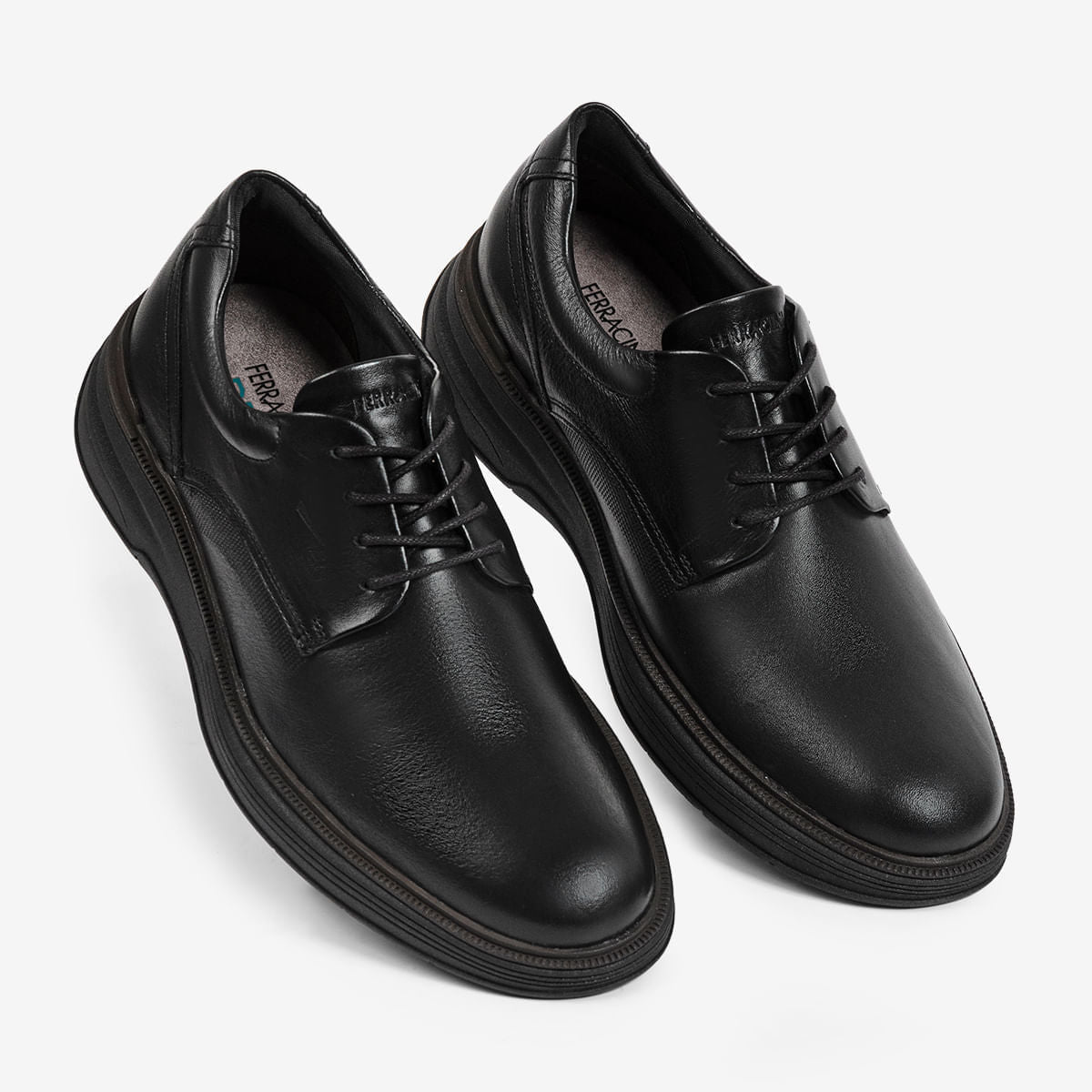 Sapato Masculino de Couro Preto Modena | Ferracini - Image 4