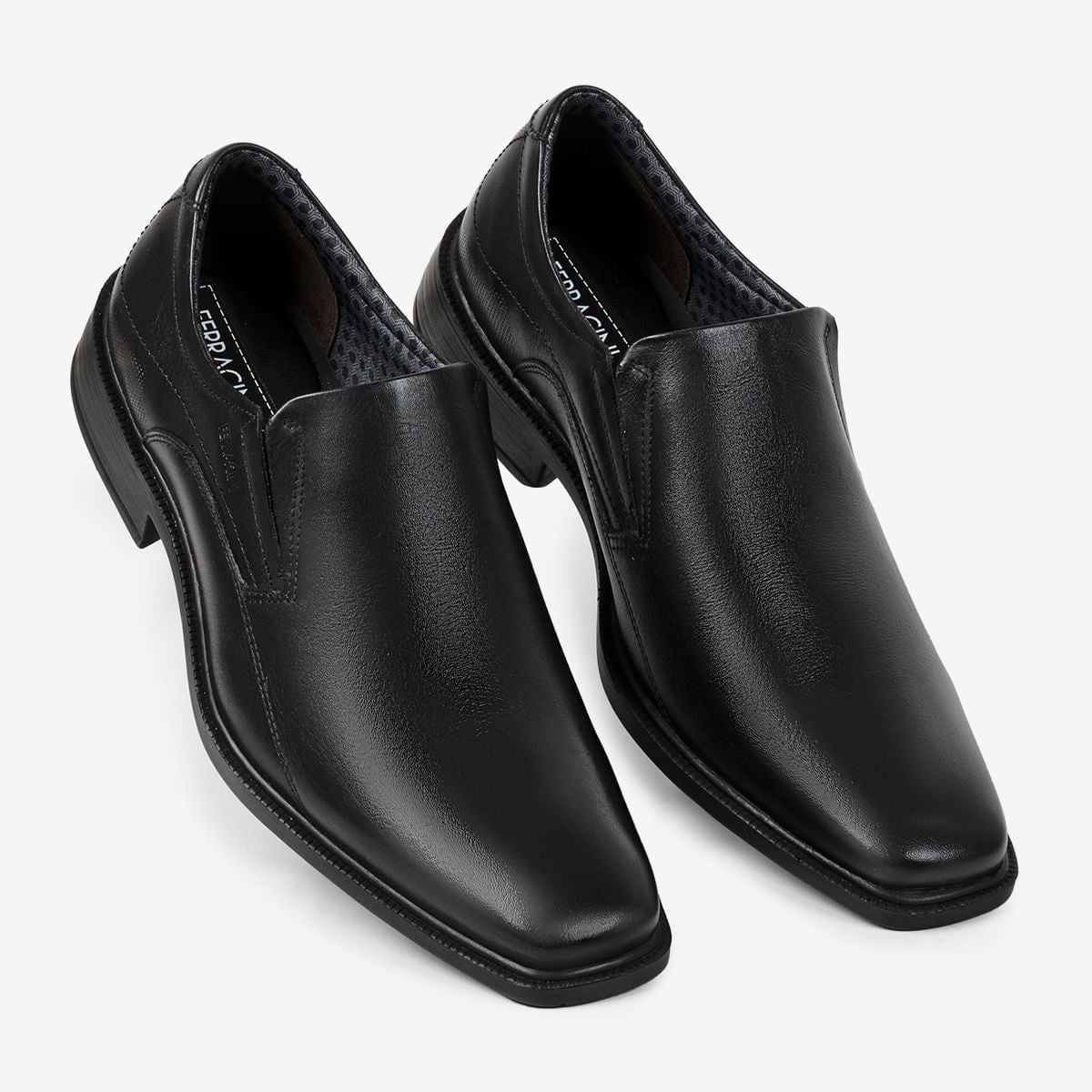 Sapato Casual Masculino de Couro Preto Paris | Ferracini - Image 2