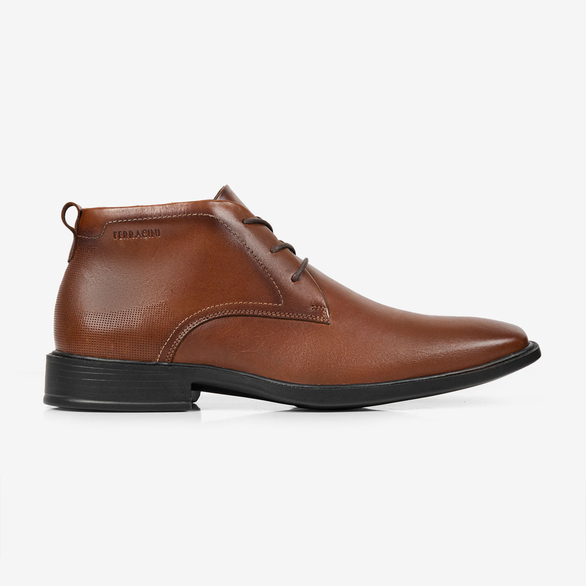 Sapato Casual Masculino de Couro Conhaque Paris | Ferracini