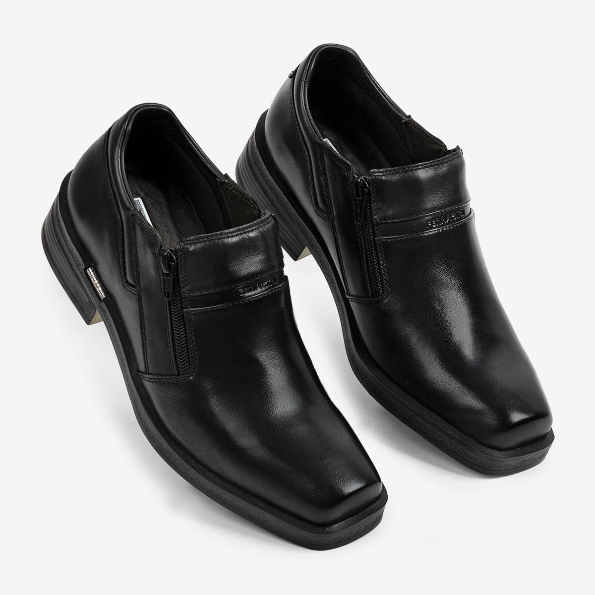 Sapato Masculino de Couro Preto com Zíper Urban Way | Ferracini - Image 2