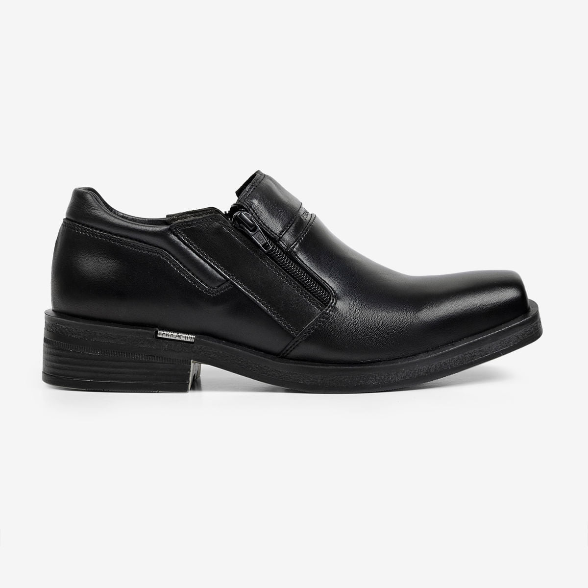 Sapato Masculino de Couro Preto com Zíper Urban Way | Ferracini