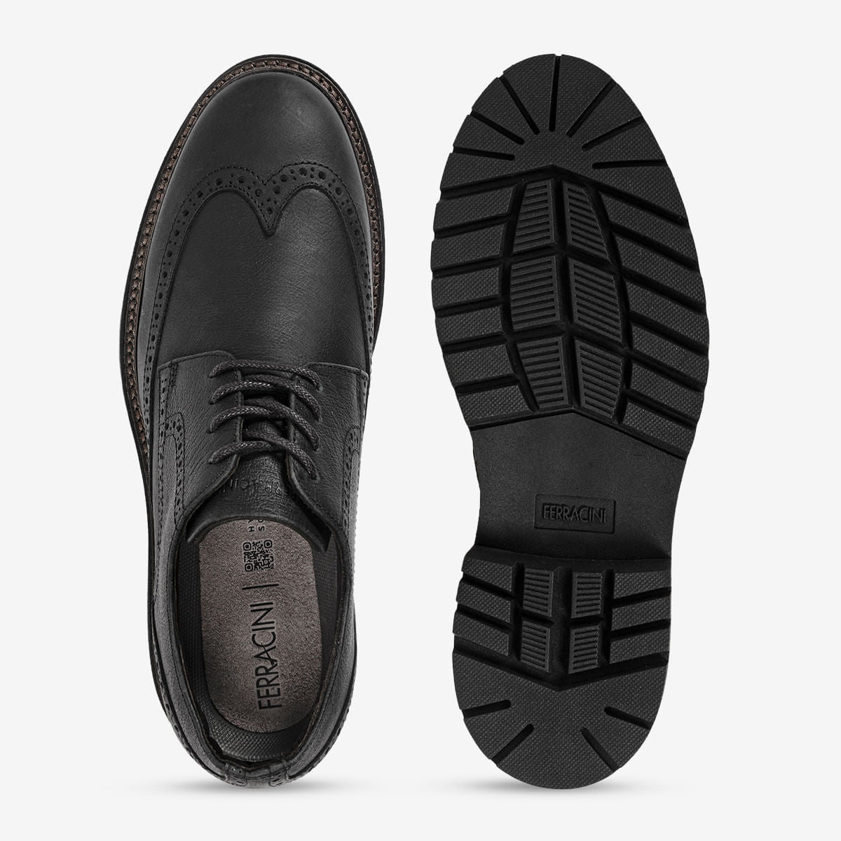 Sapato Casual de Couro Masculino Preto Forest - Image 2
