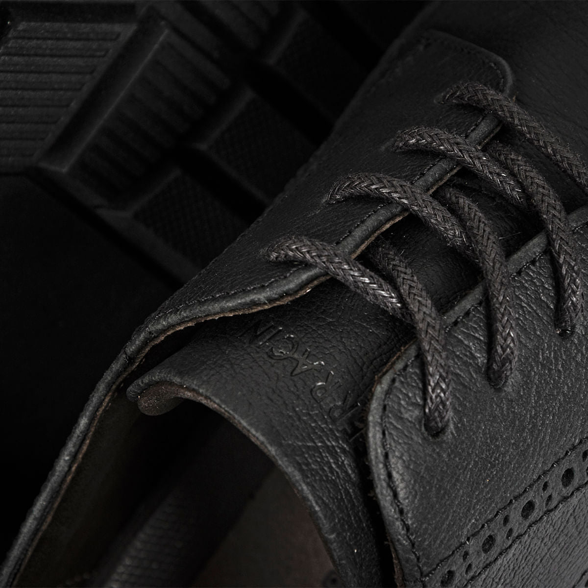 Sapato Casual de Couro Masculino Preto Forest - Image 4