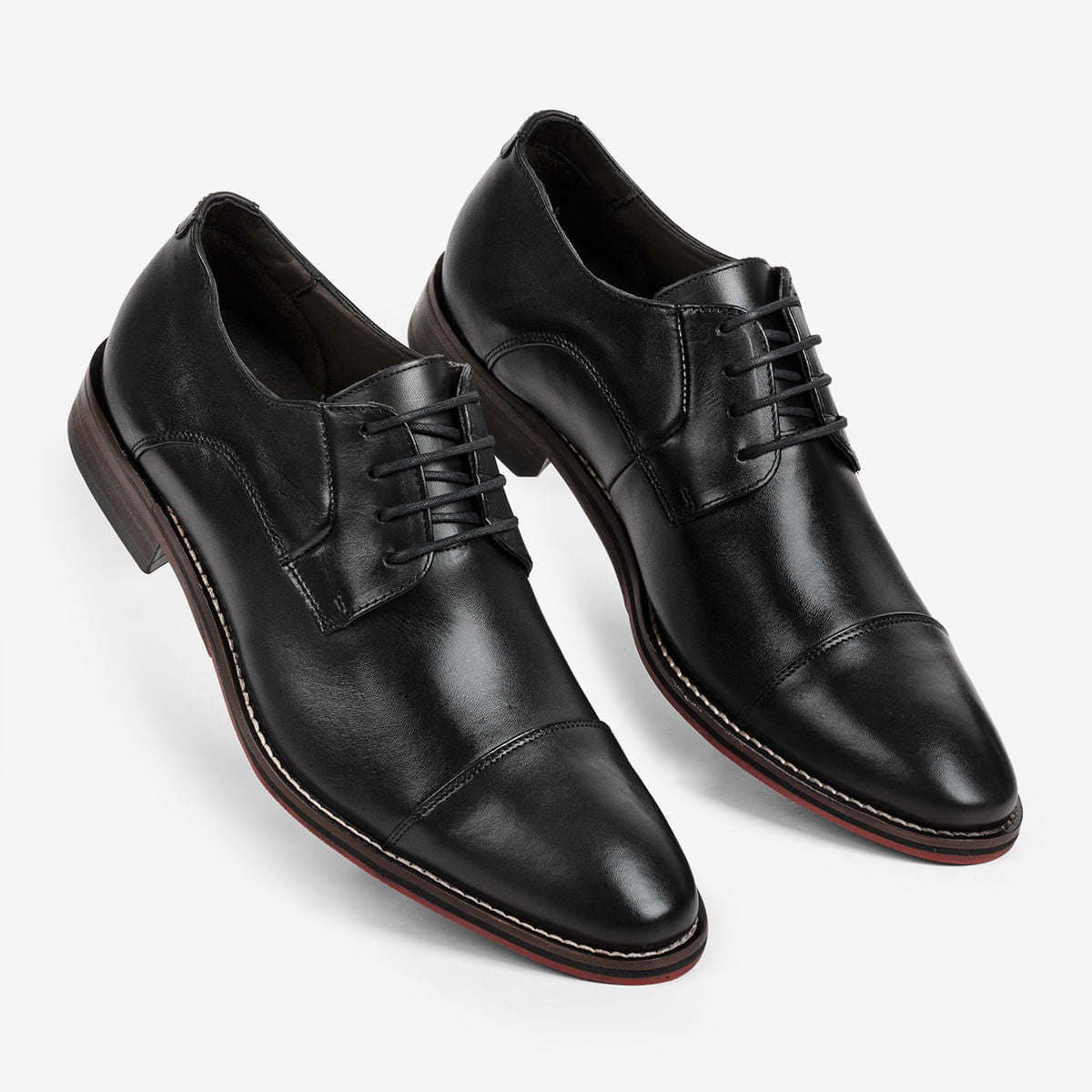 Sapato Social Masculino de Couro Preto Caravaggio | Ferracini - Image 2