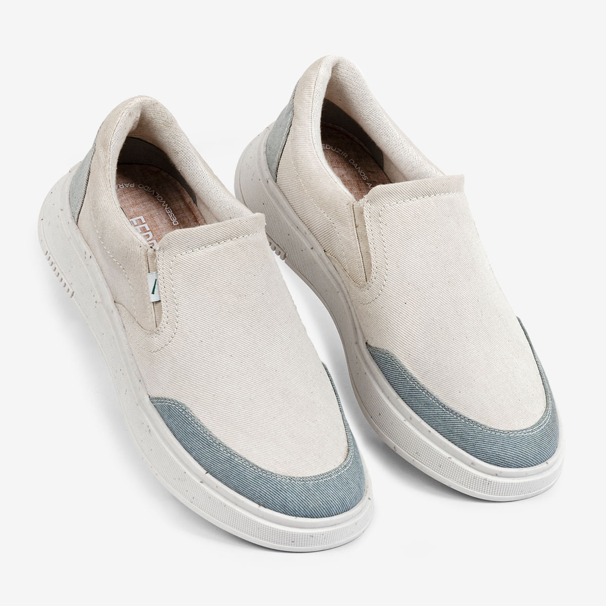 Slip On Masculino Sustentável Azul Logan Green | Ferracini - Image 2