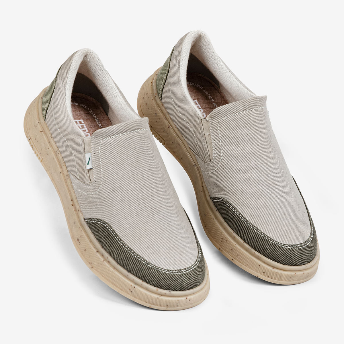 Slip On Masculino Sustentável Verde Logan Green | Ferracini - Image 2