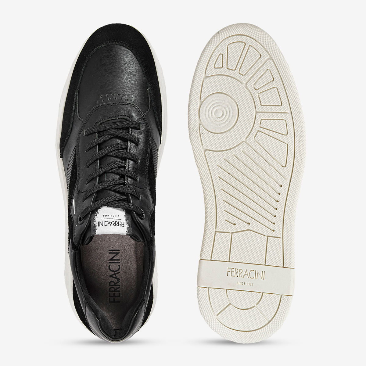 Sneaker Masculino em Couro e Camurça Preto Dream - Image 3