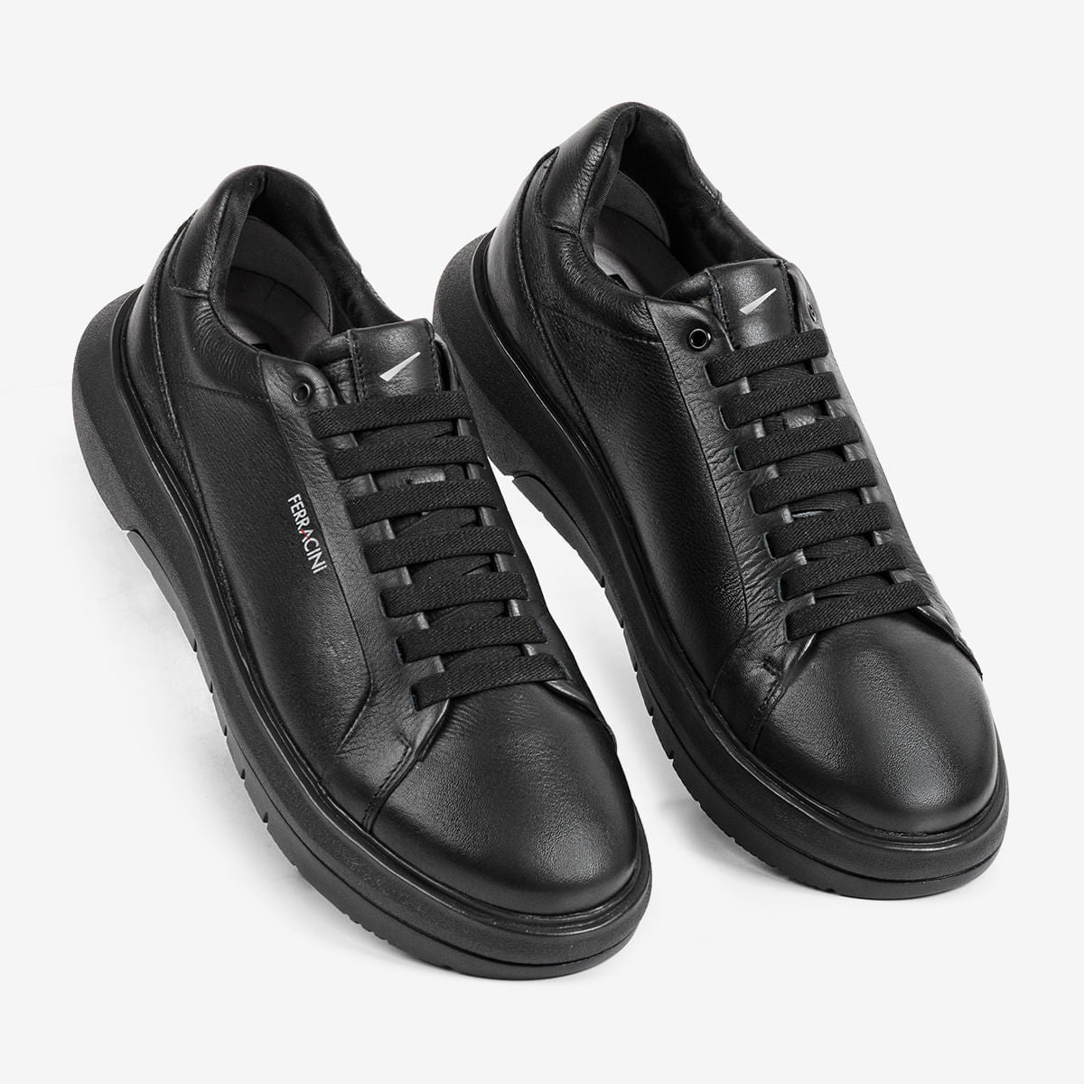Sneaker Masculino de Couro Preto Energy | Ferracini - Image 3