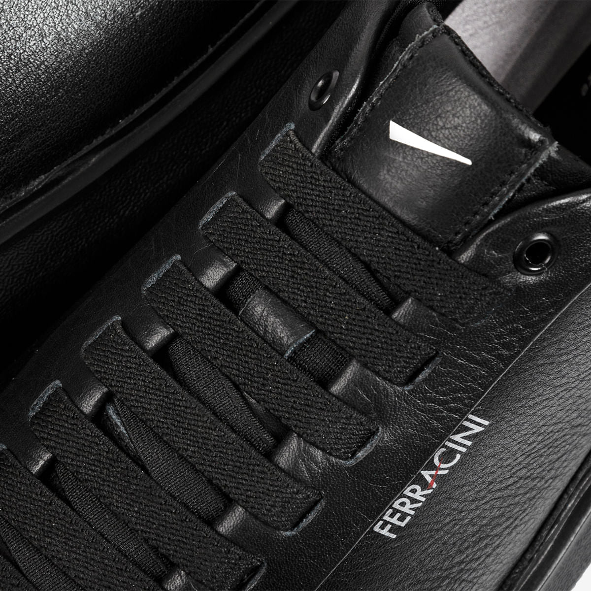 Sneaker Masculino de Couro Preto Energy | Ferracini - Image 5