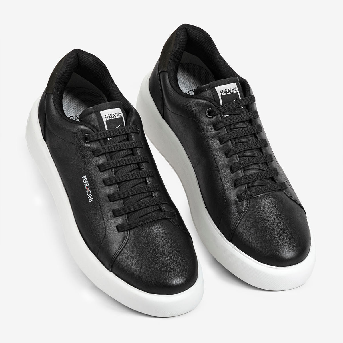 Sneaker Masculino em Couro Preto Flip | Ferracini - Image 3
