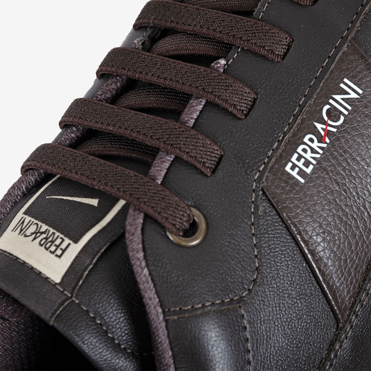 Sneaker Masculino em Couro Café Flip | Ferracini - Image 5