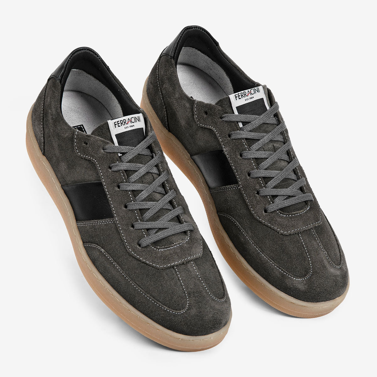Sneaker Masculino em Camurça Petróleo Ibiza | Ferracini - Image 4