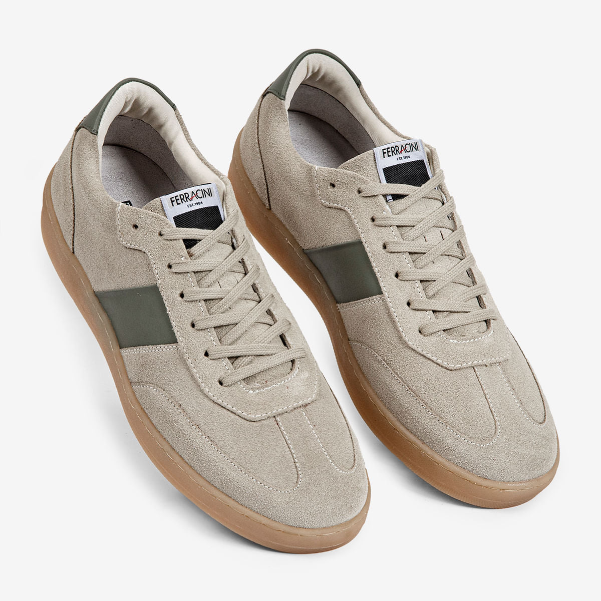 Sneaker Masculino em Camurça Areia Ibiza | Ferracini - Image 4