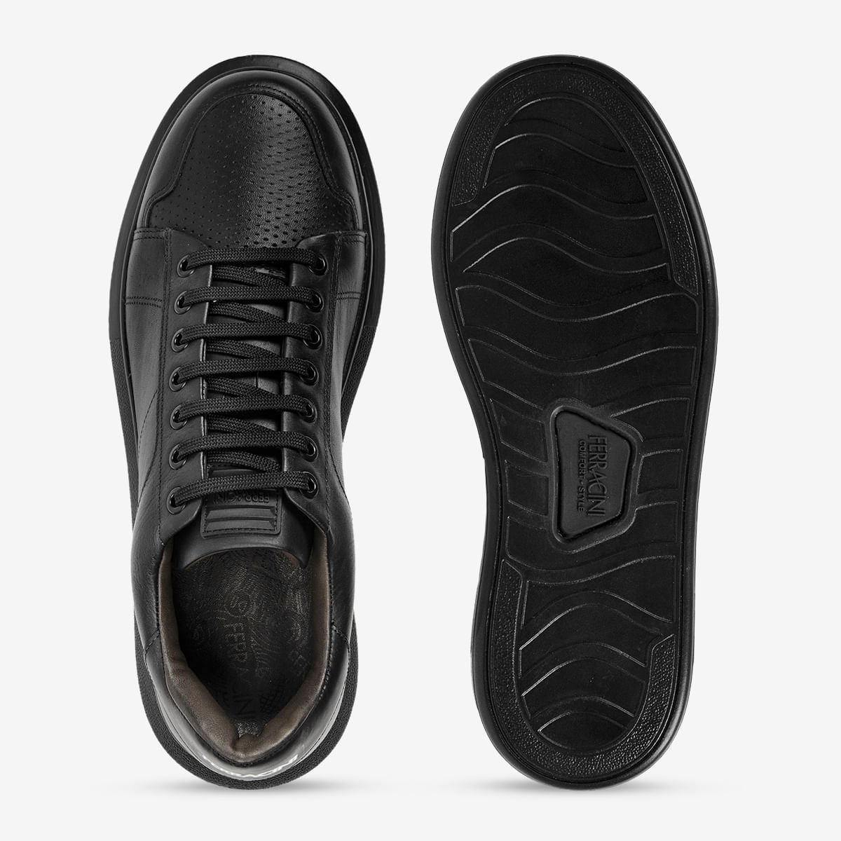 Sneaker Ferracini Masculino Impulse Preto - Image 3