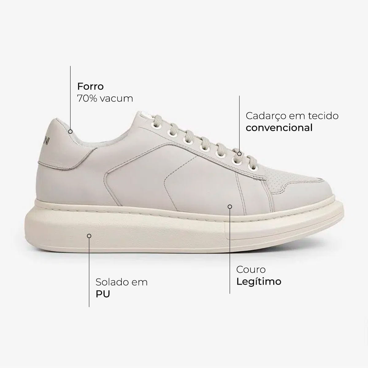 Sneaker Ferracini Masculino Impulse Neve - Image 6