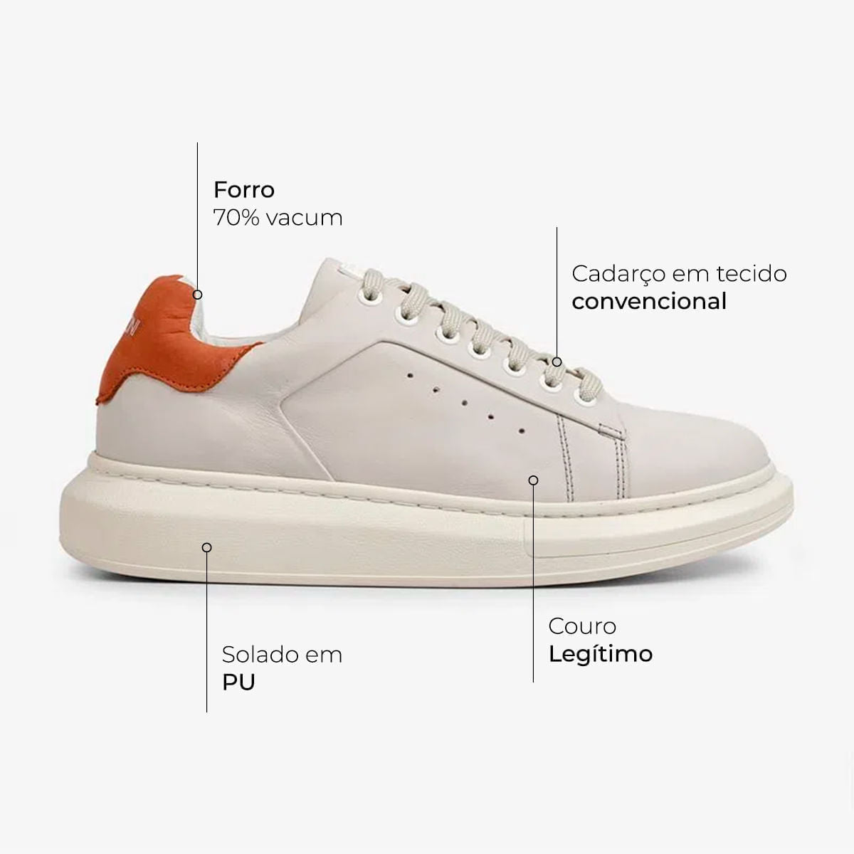 Sneaker Ferracini Masculino Impulse Neve - Image 7