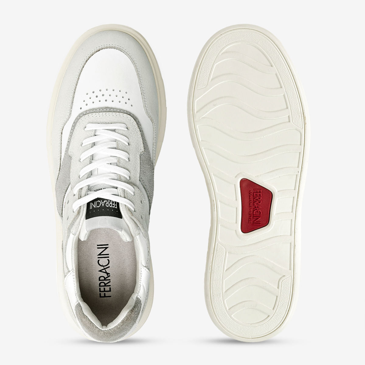 Sneaker Masculino de Couro Alvejado Impulse | Ferracini - Image 4