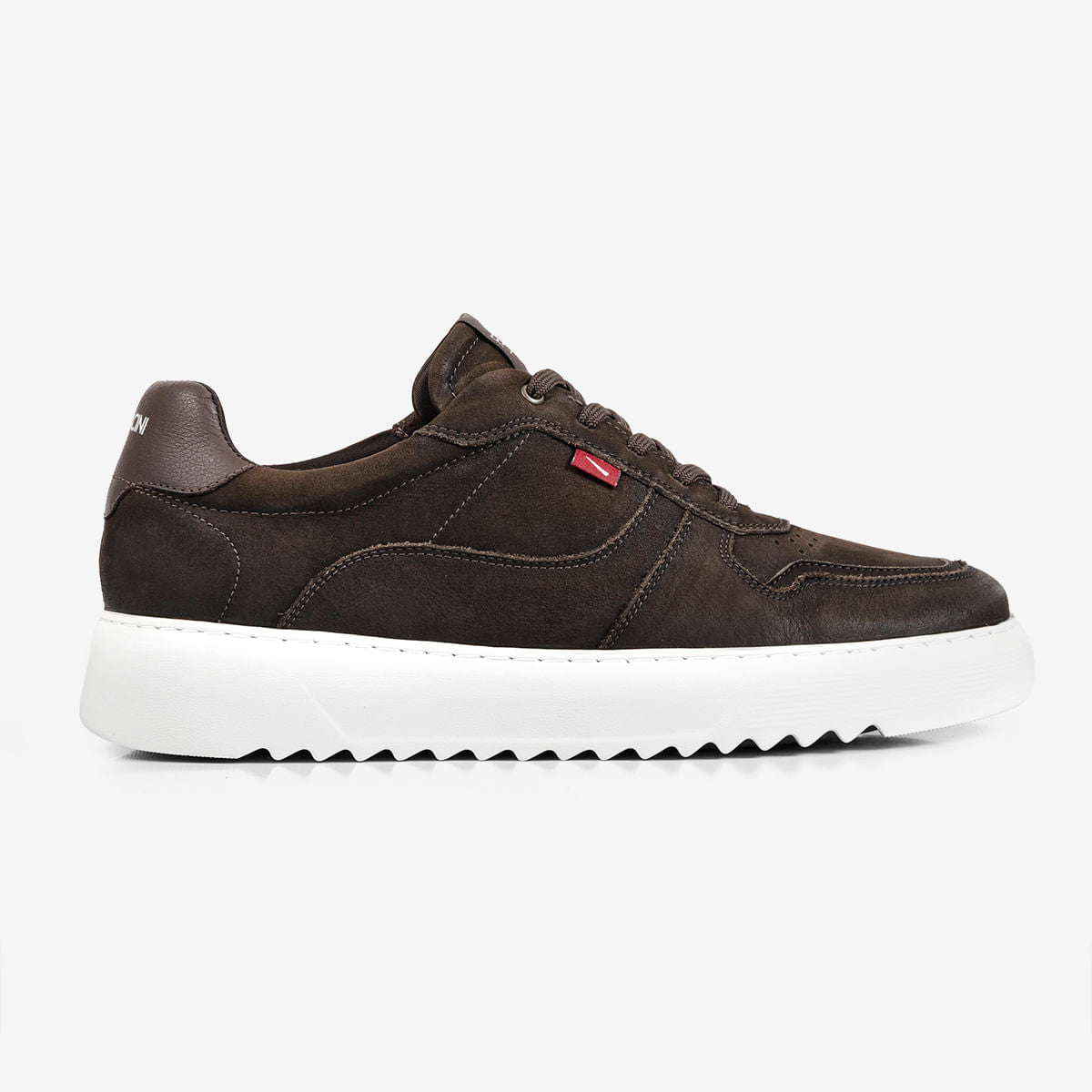 Sneaker Masculino de Couro Marrom Lancy | Ferracini