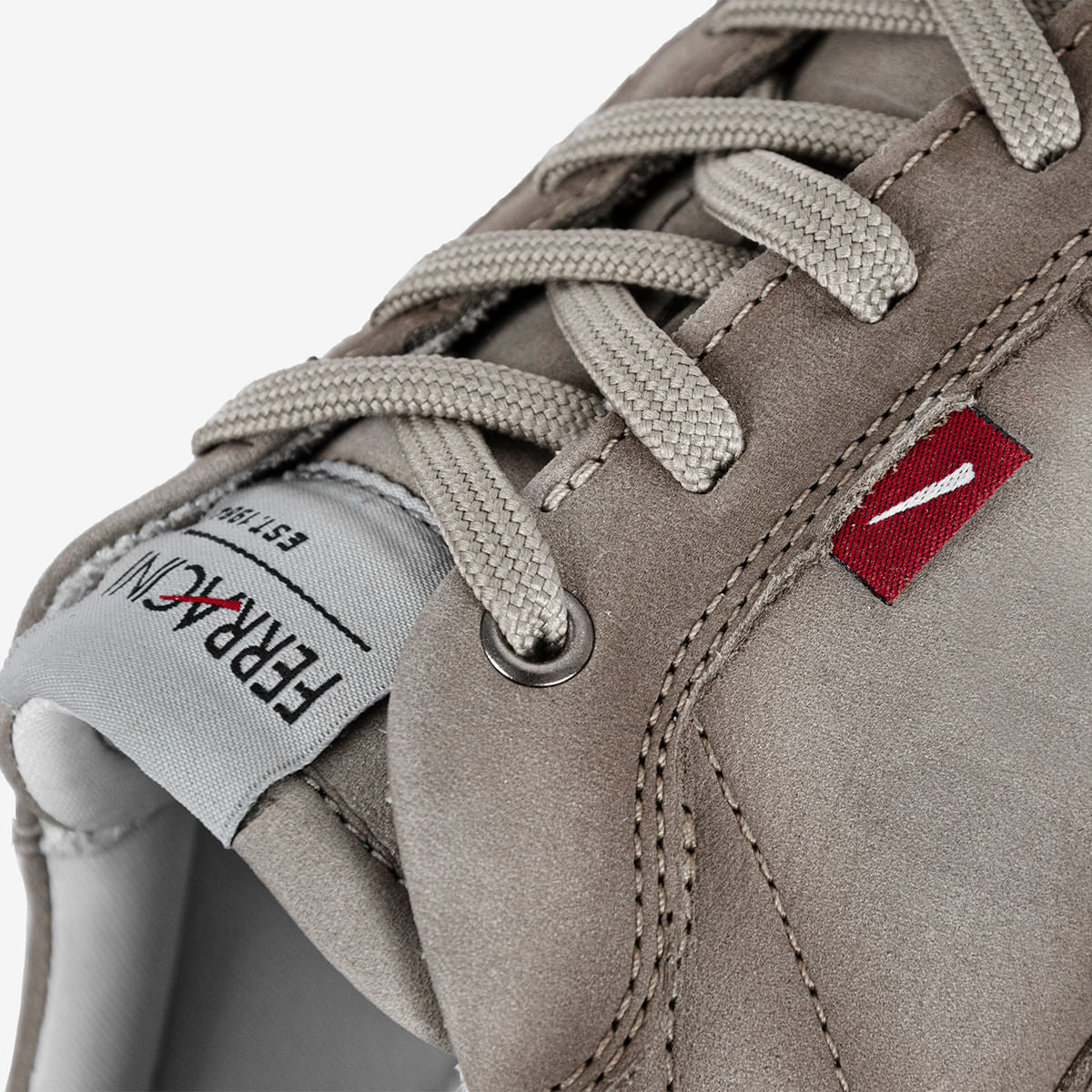 Sneaker Masculino de Couro Taupe Lancy | Ferracini - Image 5