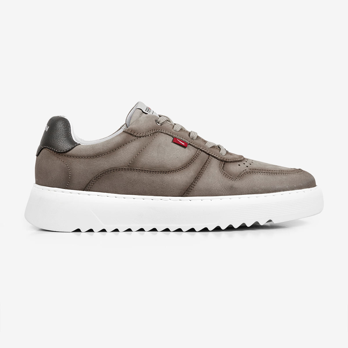 Sneaker Masculino de Couro Taupe Lancy | Ferracini